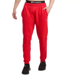 Men's Champion® Fleece Powerblend Jogger Pants -Workout Clothes Sales Store 2491741 Scarlet