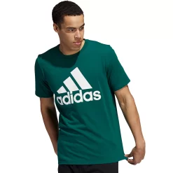 Men's adidas Classic Badge of Sport Tee -Workout Clothes Sales Store 2592871 Focus Olive