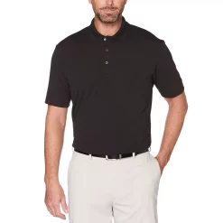 Men's Grand Slam Off Course Slim-Fit Textured Golf Polo -Workout Clothes Sales Store 3203708 Caviar