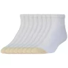 Men's GOLDTOE® 6-pack + 2 Bonus Cushioned Quarter Socks 2 Men's GOLDTOE® 6-pack + 2 Bonus Cushioned Quarter Socks -Workout Clothes Sales Store 3293059 White