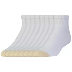 Men's GOLDTOE® 6-pack + 2 Bonus Cushioned Quarter Socks