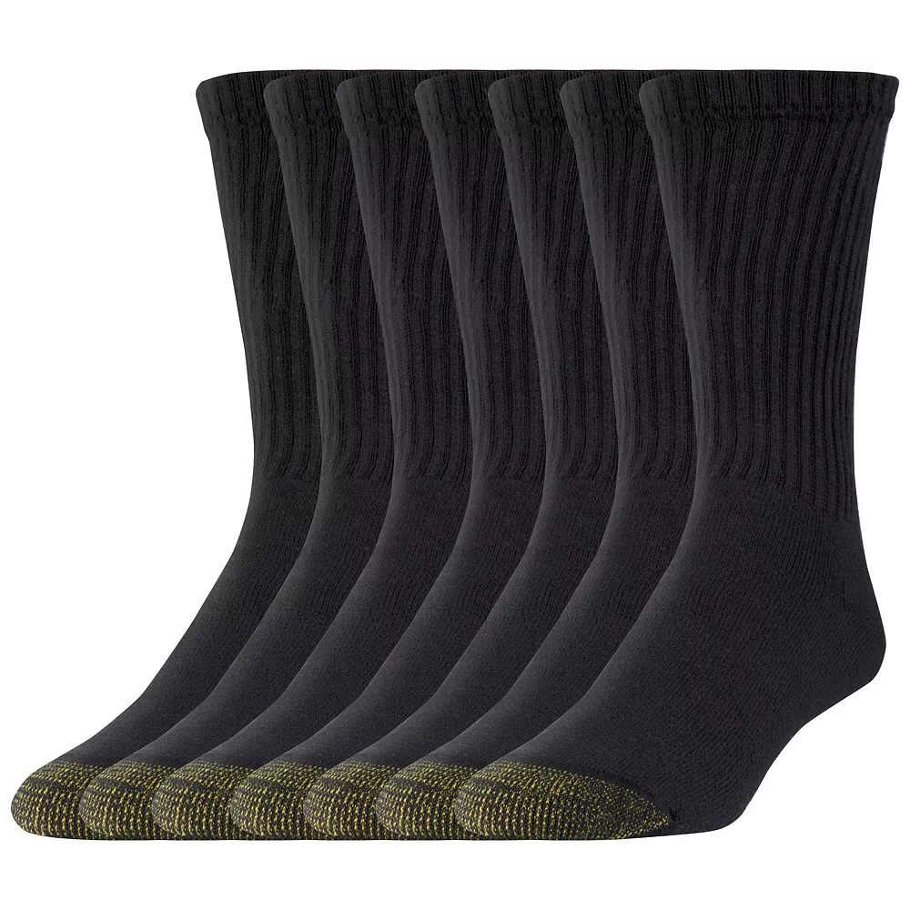 Men's GOLDTOE® 6-pack + 2 Bonus Cushioned Crew Socks 3 Men's GOLDTOE® 6-pack + 2 Bonus Cushioned Crew Socks