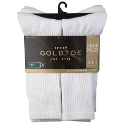 Extended Size GOLDTOE® 6-pack + 2 Bonus Cushioned Crew Socks 7 Extended Size GOLDTOE® 6-pack + 2 Bonus Cushioned Crew Socks -Workout Clothes Sales Store 3293087 ALT