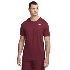 Big & Tall Nike Dri-FIT Performance Tee -Workout Clothes Sales Store 3393635 Dark Beetroot