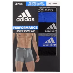Men’s adidas 3-Pack Cotton Stretch Trunks -Workout Clothes Sales Store 3427169 ALT8