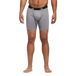 Men’s adidas 3-Pack Cotton Stretch Long Boxer Briefs -Workout Clothes Sales Store 3427170 ALT10