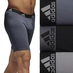 Men’s adidas 3-Pack Cotton Stretch Long Boxer Briefs