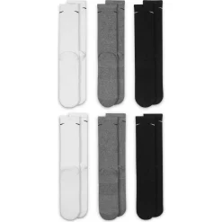 Men's Nike 6-pack Everyday Plus Cushion Crew Training Socks -Workout Clothes Sales Store 3570386 ALT2