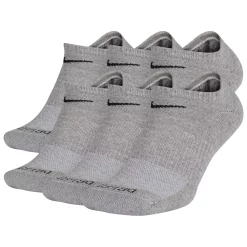 Men's Nike 6-pack Everyday Plus Cushion No-Show Training Socks 10 Men's Nike 6-pack Everyday Plus Cushion No-Show Training Socks -Workout Clothes Sales Store 3570397 Gray