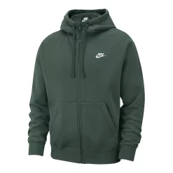 Men's Nike Sportswear Club Fleece Full-Zip Hoodie -Workout Clothes Sales Store 3582955 Galactic Jade Green