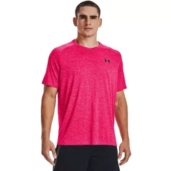 Men's Under Armour Tech 2.0 V-Neck Tee -Workout Clothes Sales Store 3590811 Penta Pink