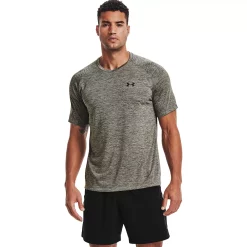 Men's Under Armour Tech 2.0 V-Neck Tee -Workout Clothes Sales Store 3590811 Victory Green
