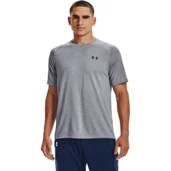 Men's Under Armour Tech 2.0 Short Sleeve Tee 18 Men's Under Armour Tech 2.0 Short Sleeve Tee -Workout Clothes Sales Store 3591143 Steel Light Heather