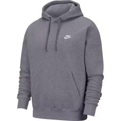 Big & Tall Nike Sportswear Club Fleece Pullover Hoodie -Workout Clothes Sales Store 3603355 Charcoal Heather