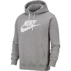 Big & Tall Nike Sportswear Club Fleece Graphic Pullover Hoodie -Workout Clothes Sales Store 3603356 Dark Gray Heather