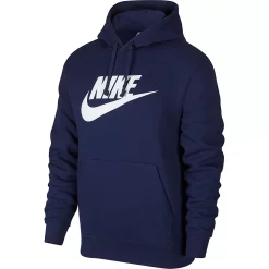 Big & Tall Nike Sportswear Club Fleece Graphic Pullover Hoodie -Workout Clothes Sales Store 3603356 Midnight Navy