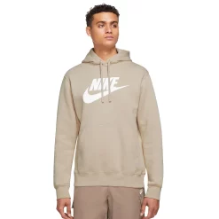 Big & Tall Nike Sportswear Club Fleece Graphic Pullover Hoodie -Workout Clothes Sales Store 3603356 Rattan