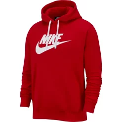 Big & Tall Nike Sportswear Club Fleece Graphic Pullover Hoodie -Workout Clothes Sales Store 3603356 University Red