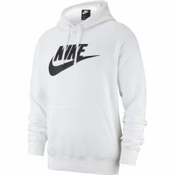 Big & Tall Nike Sportswear Club Fleece Graphic Pullover Hoodie -Workout Clothes Sales Store 3603356 White