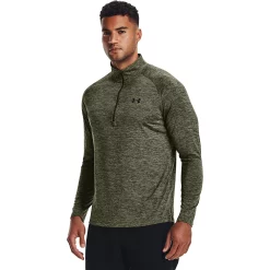 Big & Tall Under Armour Tech 2.0 Half-Zip Top -Workout Clothes Sales Store 3609660 Marine Od Green