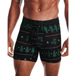 Men's Under Armour UA Tech™ 6-inch Boxerjock® Briefs -Workout Clothes Sales Store 3655372 Xmas Trees