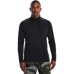 Men's Under Armour Tech 2.0 Half-Zip Top -Workout Clothes Sales Store 3671654 Black