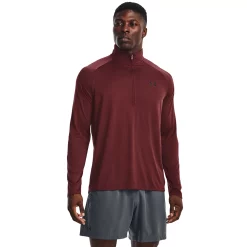 Men's Under Armour Tech 2.0 Half-Zip Top -Workout Clothes Sales Store 3671654 Chestnut Red
