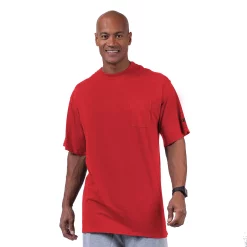 Big & Tall Champion® Solid Crewneck Pocket Tee -Workout Clothes Sales Store 3697399 Cardinal Red
