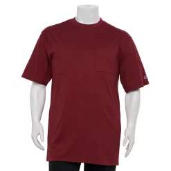 Big & Tall Champion® Solid Crewneck Pocket Tee -Workout Clothes Sales Store 3697399 Maroon