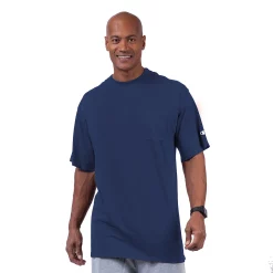 Big & Tall Champion® Solid Crewneck Pocket Tee -Workout Clothes Sales Store 3697399 Navy