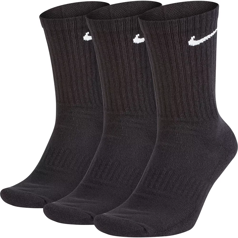 Men's Nike 3-pack Everyday Cushion Crew Training Socks 3 Men's Nike 3-pack Everyday Cushion Crew Training Socks