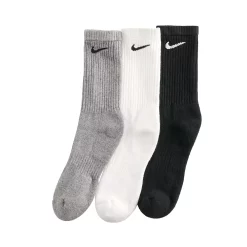 Men's Nike 3-pack Everyday Cushion Crew Training Socks 9 Men's Nike 3-pack Everyday Cushion Crew Training Socks -Workout Clothes Sales Store 3698237 Grey Multi