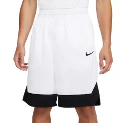 Men's Nike Dri-FIT Icon Basketball Shorts -Workout Clothes Sales Store 3698449 White Black