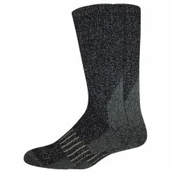 Men's Dickies 2-Pack Heavyweight Wool-Blend Thermal Crew Socks -Workout Clothes Sales Store 3718549 Black Solid