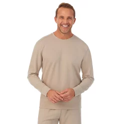 Men's Cuddl Duds® Essentials Pajama Top -Workout Clothes Sales Store 3743028 Sand