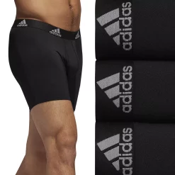 Men's adidas 3-pack Performance Boxer Briefs -Workout Clothes Sales Store 3746727 Black