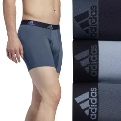 Men's adidas 3-pack Performance Boxer Briefs -Workout Clothes Sales Store 3746727 Legacy Blue
