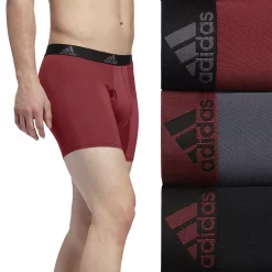 Men's adidas 3-pack Performance Boxer Briefs -Workout Clothes Sales Store 3746727 Legacy Red