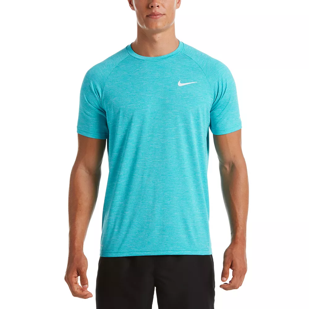 Men's Nike Dri-FIT UPF 40+ Heathered Hydroguard Swim Top 3 Men's Nike Dri-FIT UPF 40+ Heathered Hydroguard Swim Top