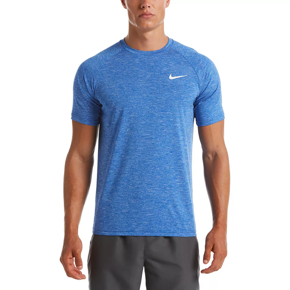 Men's Nike Dri-FIT UPF 40+ Heathered Hydroguard Swim Top 5 Men's Nike Dri-FIT UPF 40+ Heathered Hydroguard Swim Top - Image 3
