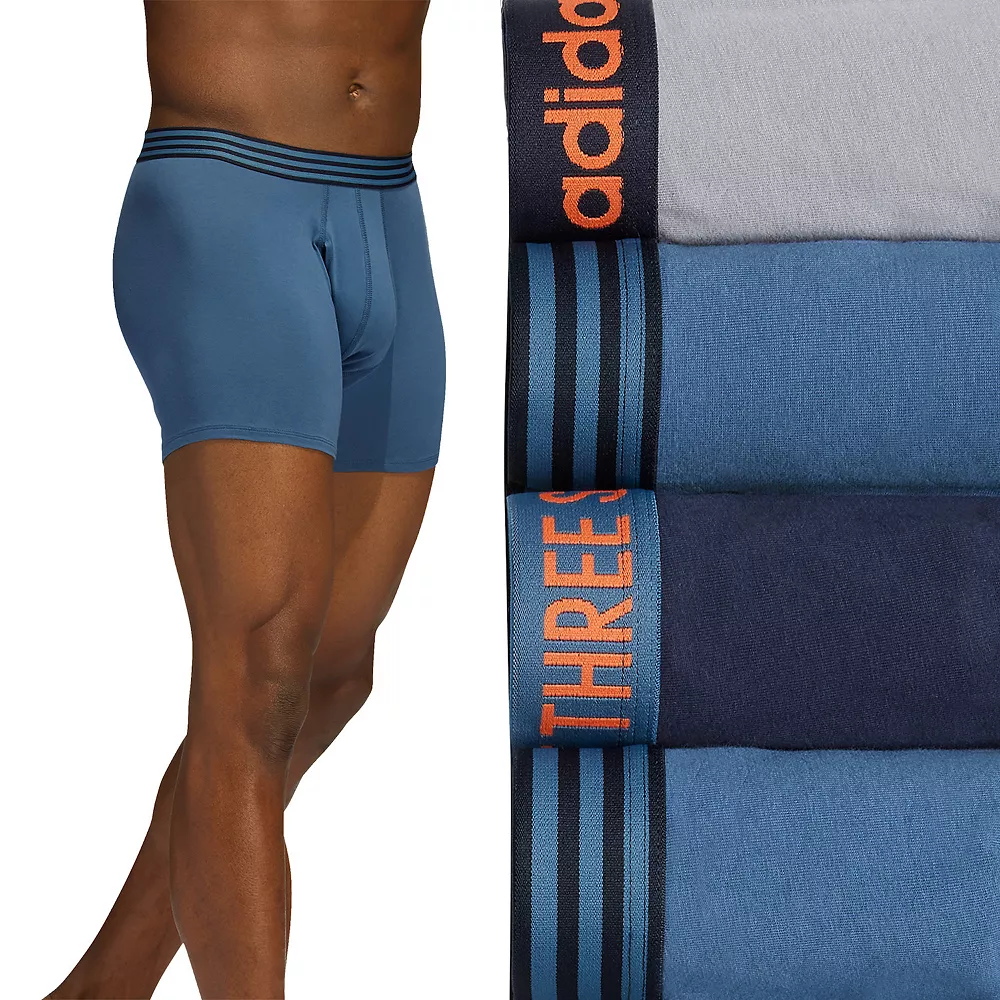Men's adidas 4-Pack Core Stretch Cotton Boxer Briefs 6 Men's adidas 4-Pack Core Stretch Cotton Boxer Briefs - Image 4