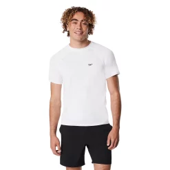 Men's Speedo Logo Swim Tee -Workout Clothes Sales Store 3856600 White