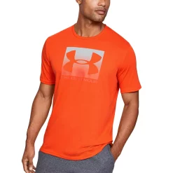 Big & Tall Under Armour Boxed Sportstyle Tee -Workout Clothes Sales Store 3885204 Ultra Orange