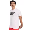 Men's Reebok Stacked Logo Tee -Workout Clothes Sales Store 3886461 White