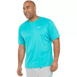 Big & Tall Nike Dri-FIT Essential Hydroguard Swim Tee -Workout Clothes Sales Store 3889049 Oracle Aqua