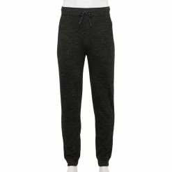 Men's Hollywood Jeans Honeycomb Lined Jogger Pants -Workout Clothes Sales Store 3891317 Black
