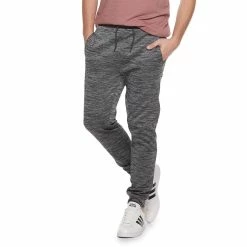 Men's Hollywood Jeans Honeycomb Lined Jogger Pants -Workout Clothes Sales Store 3891317 Medium Gray