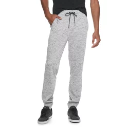 Men's Hollywood Jeans Honeycomb Lined Jogger Pants -Workout Clothes Sales Store 3891317 White