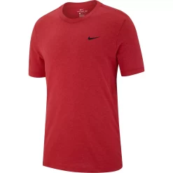 Men's Nike Dri-FIT Training Tee -Workout Clothes Sales Store 3951884 University Red Heather