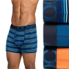 Men's Jockey® ActiveStretch™ 3-Pack Boxer Briefs 1 Men's Jockey® ActiveStretch™ 3-Pack Boxer Briefs -Workout Clothes Sales Store 4221648 Blue Stripe Orange